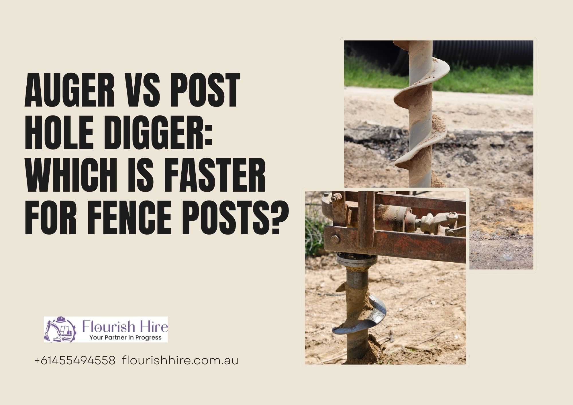 Auger vs post digger